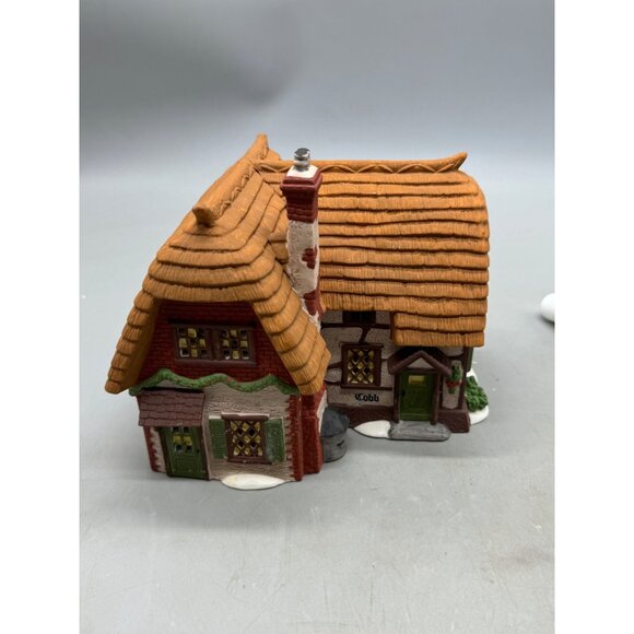 Dept 56 Heritage Village Collection Cobb Cottage Lighted Porcelain House READ - Picture 2 of 8